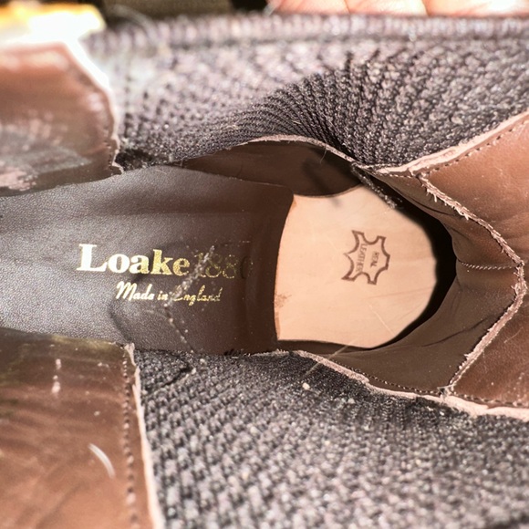 Loake 1880 Keswick Tan Leather Brogue Chelsea Boots Shoes Men's 7.5 US, NEW - Picture 11 of 11